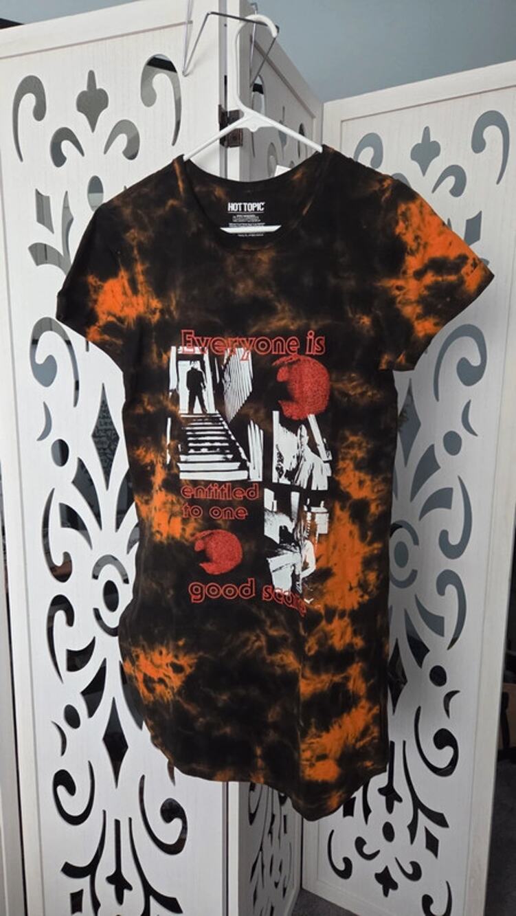 Halloween Michael Myers Tie Dye T Shirt Dress NWT Hot Topic Small